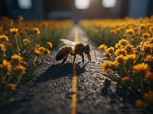 Las abejas nos ayudan a crear rutas